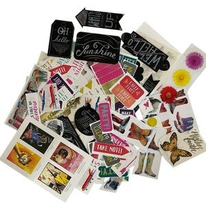 Stickers Assorted Stickers Art Craft Colorful School Calendar Stationery Arts